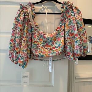 For love and lemons crop top. New with tags. Size Large